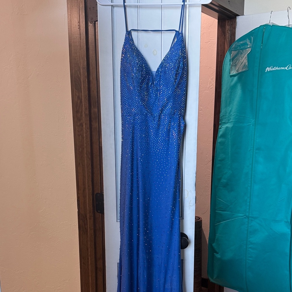 Royal Blue Sherri Hill Prom Dress